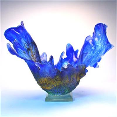 BLUE VESSEL GLASS ARTEFACTS