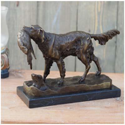 HUNTING DOGS BRONZE SCULPTURES